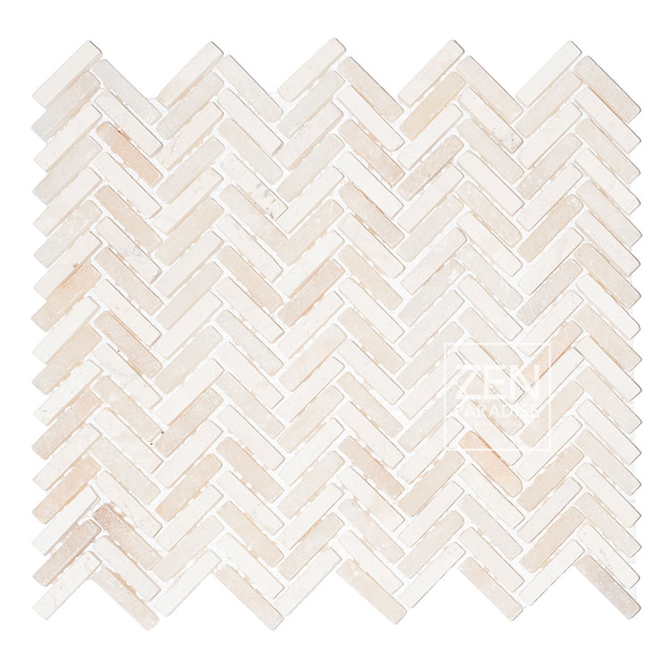 Zen Paradise ZPW-016 Wave Carrara grouted Tile