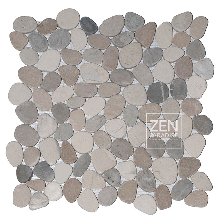 Zen Paradise ZPW-008 Wave Seaglass Grouted Tile