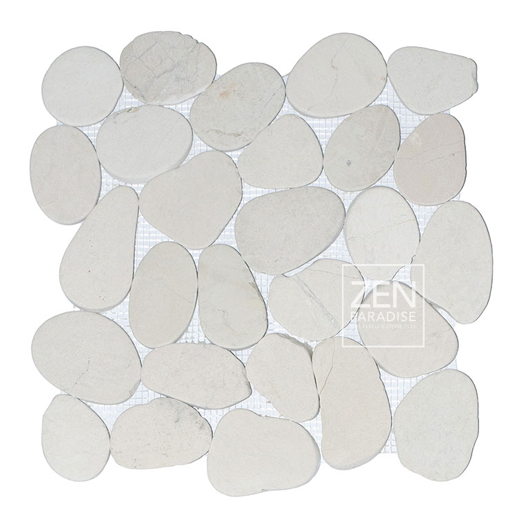 Zen Paradise ZPW-016 Wave Carrara grouted Tile