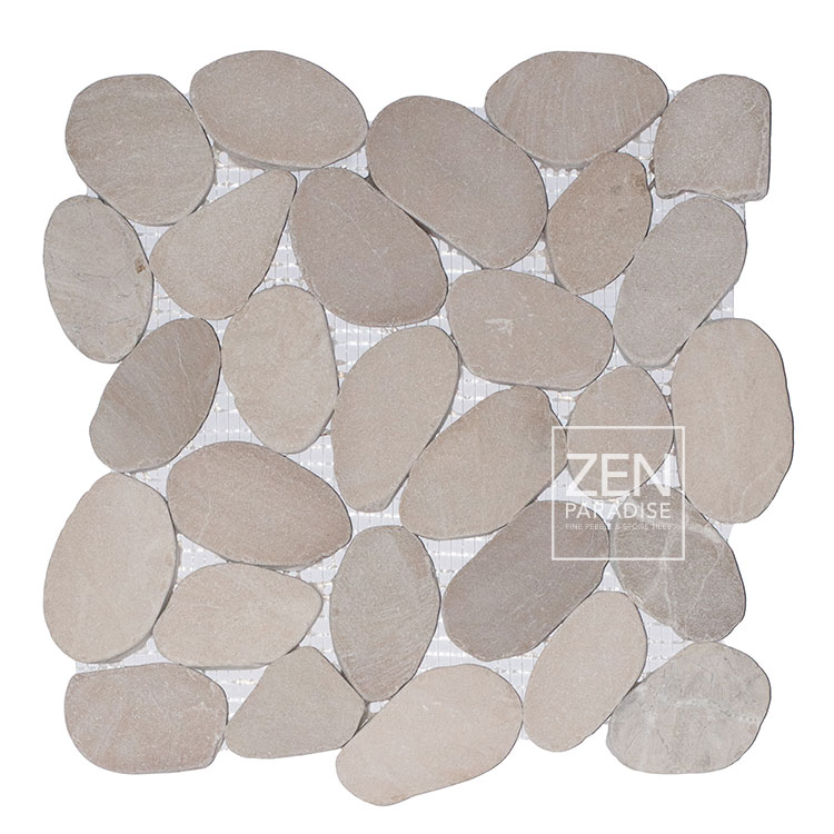 Zen Paradise ZPW-009 Wave Grey Cloud Grouted Tile