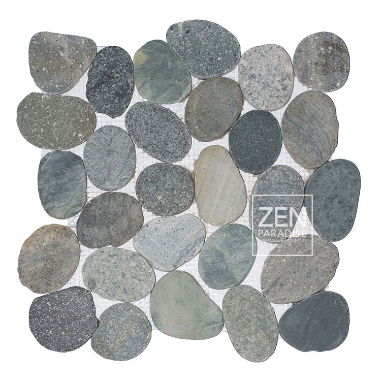 Zen Paradise ZPW-008 Wave Seaglass Grouted Tile