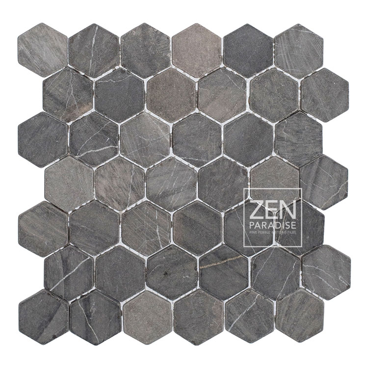 Zen Paradise ZPW-016 Wave Carrara grouted Tile