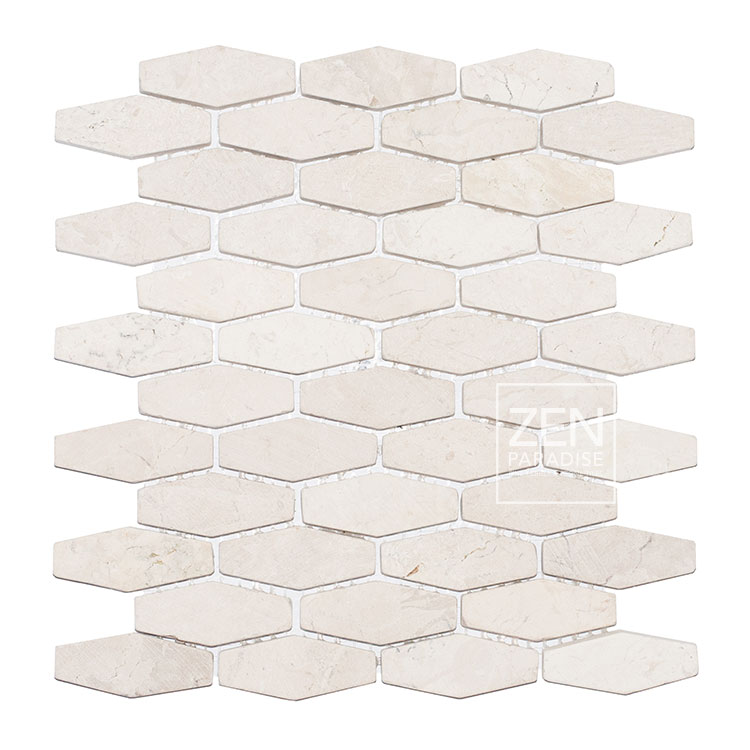 Zen Paradise ZPW-016 Wave Carrara grouted Tile