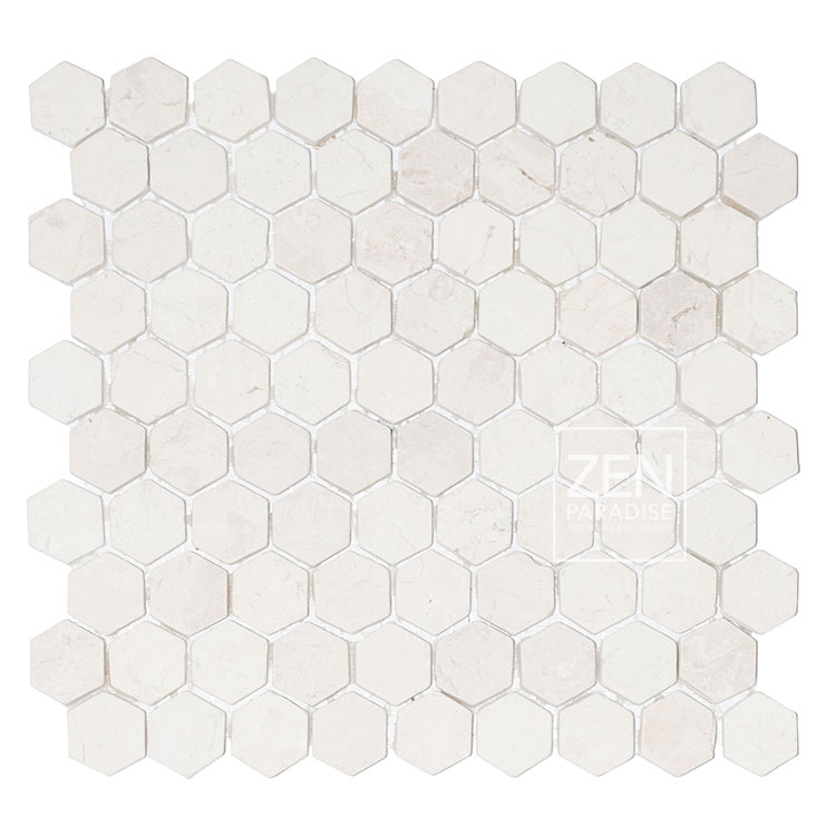 Zen Paradise ZPW-016 Wave Carrara grouted Tile