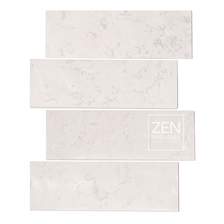 Zen Paradise 3x6 Subway White Marble - new