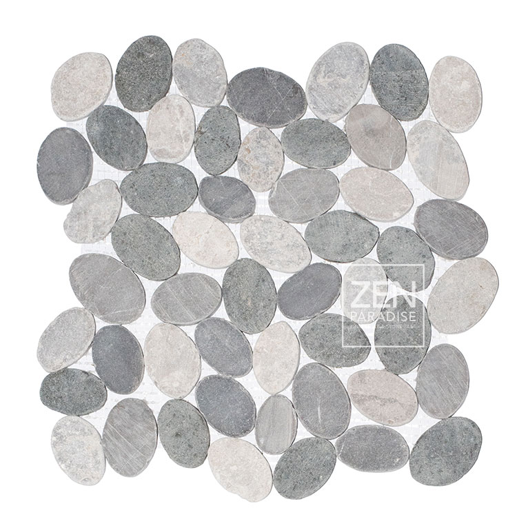 Zen Paradise ZPW-016 Wave Carrara grouted Tile