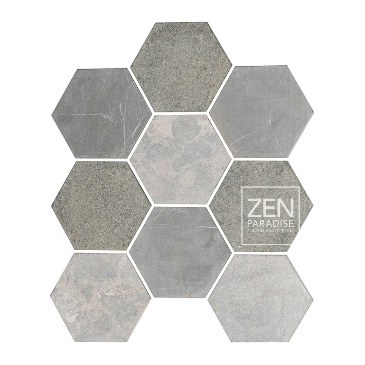 Zen Paradise ZPW-016 Wave Carrara grouted Tile