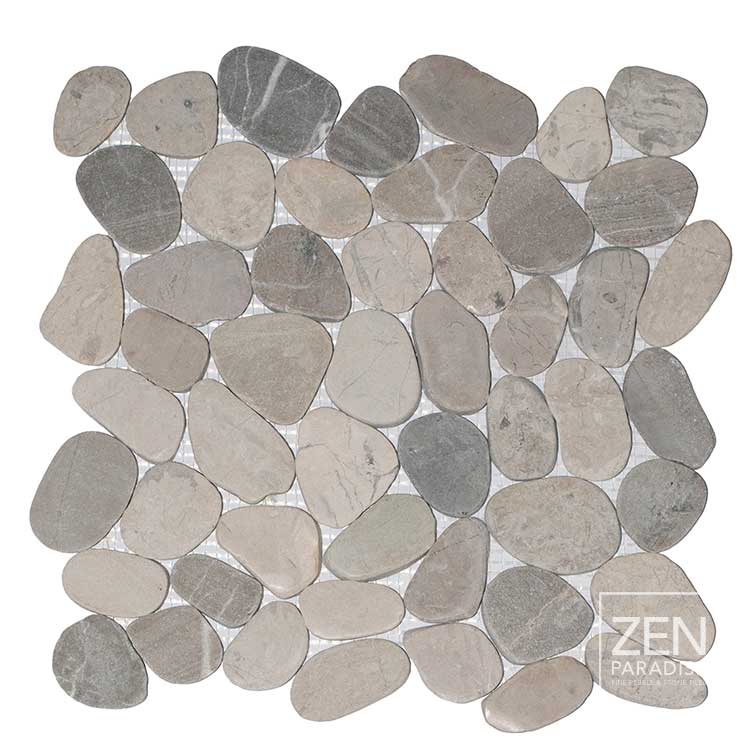 Zen Paradise ZPW-009 Wave Grey Cloud Grouted Tile