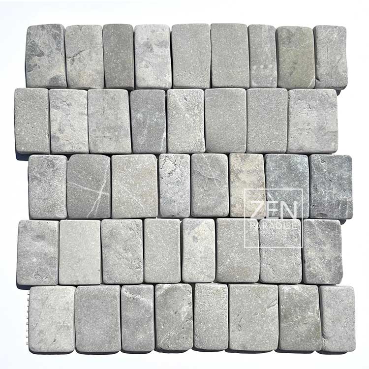 Zen Paradise ZPW-007 Wave Pacific Blue Grouted Tile